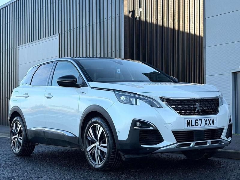 White Used 2017 Peugeot 3008 GT-line Hatchback | £9,490 (Fair price) - Image 1/4