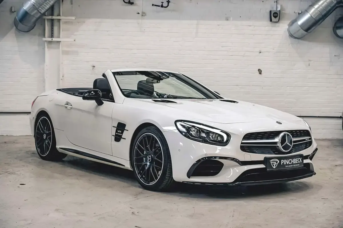 Used Mercedes SL63 AMG AMG 2019 White Cabriolet