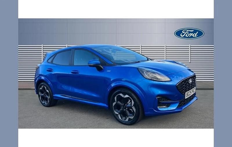 Blue New 2025 Ford Puma Gen-E ST-Line X SUV | £23,000 - Image 1/4