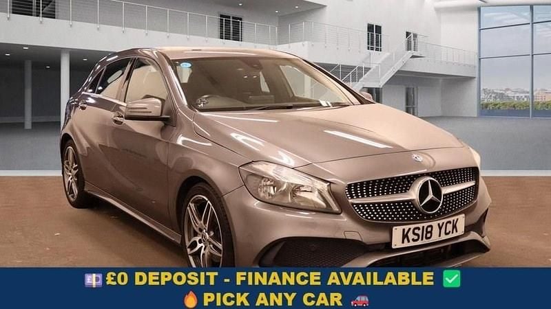 Grey Used 2018 Mercedes A200 AMG line Hatchback | £11,799 (Good price) - Image 1/4