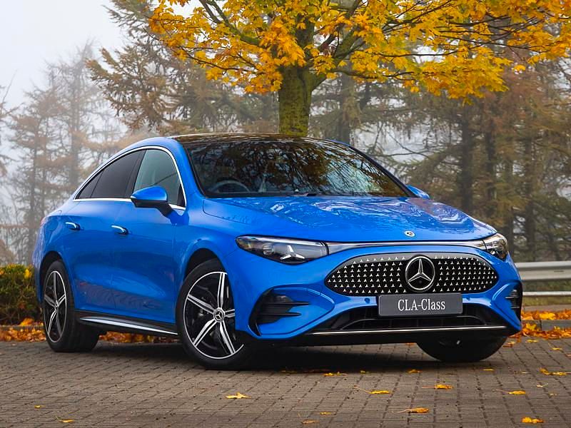 New Mercedes CLA 250+ AMG line 200 kW (272 HP) 2025 Blue Sedan