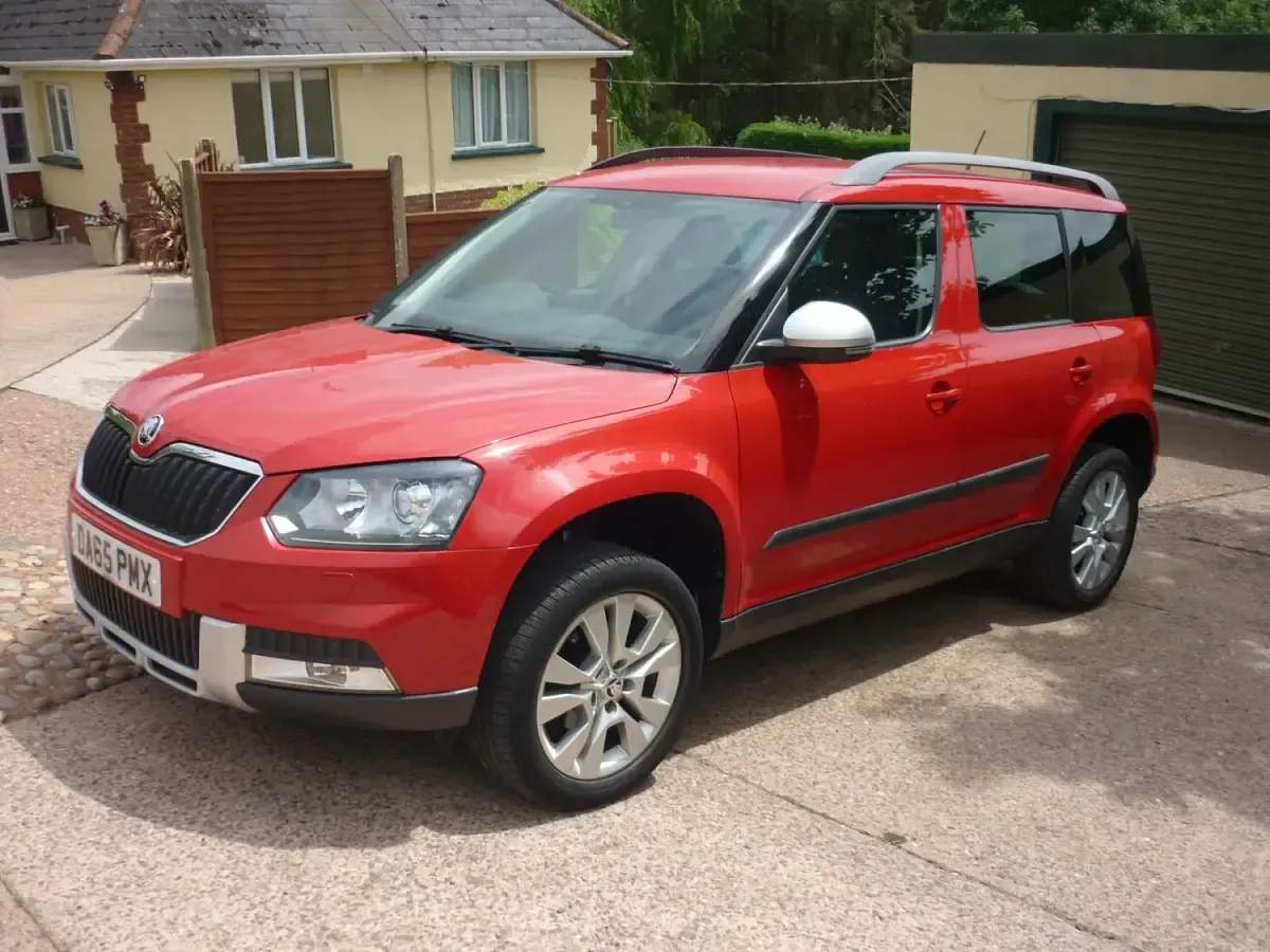 Used Skoda Yeti SE L 110 HP (80 kW) 2015 Red SUV