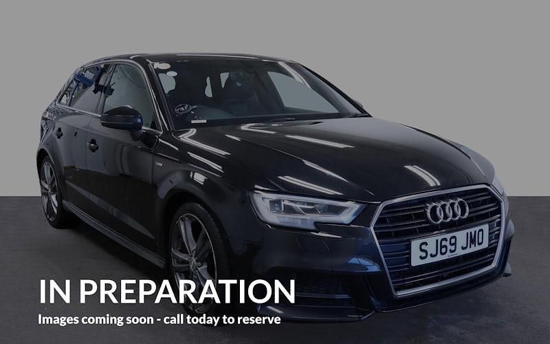 Used Audi A3 Sportback S-Line 150 HP (110 kW) 2019 Black Hatchback