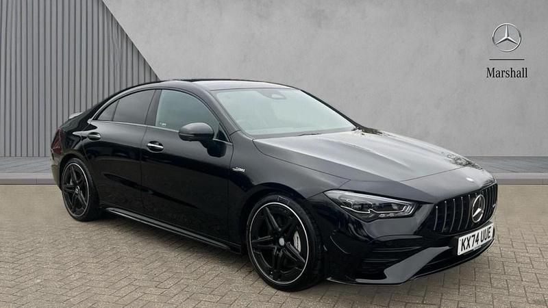 Black Used 2024 Mercedes CLA35 AMG Premium Plus Coupe | £42,480 (Expensive) - Image 1/4