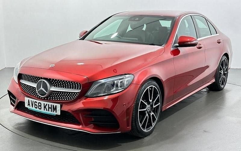 Used Mercedes C300 AMG Line Premium 258 HP (189 kW) 2018 Red Sedan