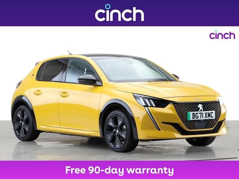Yellow Used 2021 Peugeot e-208 GTi Hatchback | £12,179 (Fair price) - Image 1/3