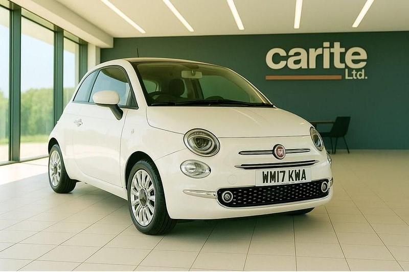 White Used 2017 Fiat 500 Lounge Hatchback | £6,495 (Fair price) - Image 1/2