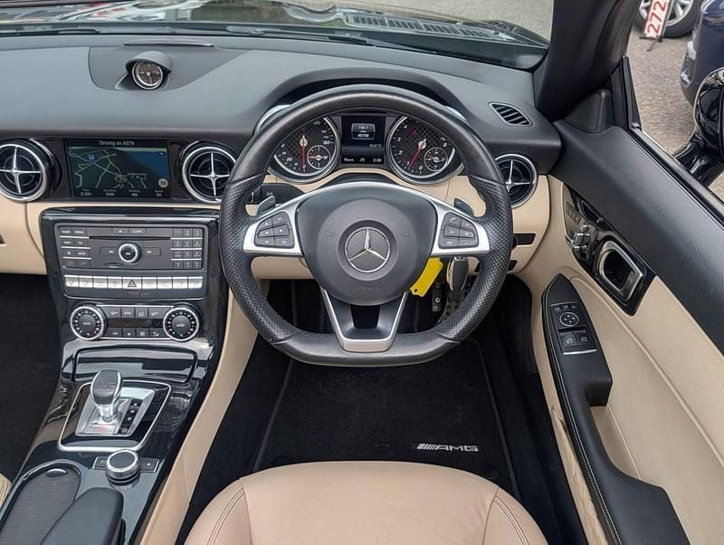 Used Mercedes SLC200 AMG line 2017 Black Cabriolet