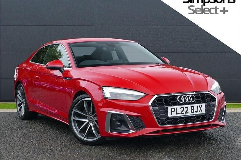 Red Used 2022 Audi A5 S-Line Coupe | £22,495 (Super price) - Image 1/4