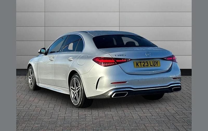 Used Mercedes C300e AMG line 313 HP (230 kW) 2023 Silver Sedan