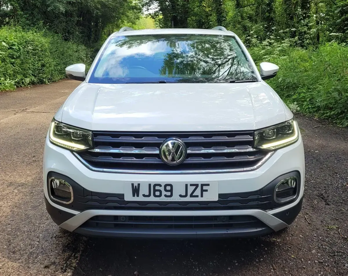 Used VW T-Cross SEL 115 HP (84 kW) 2019 White SUV