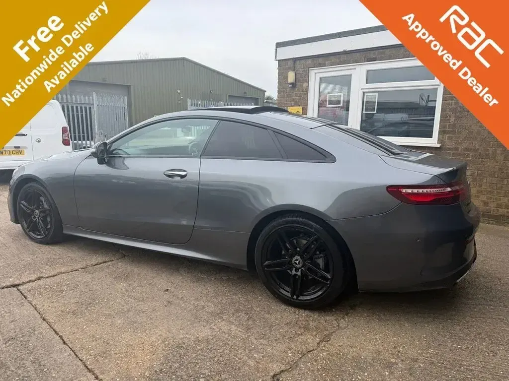 Used Mercedes E220 AMG Line Premium 194 HP (142 kW) 2018 Grey Coupe