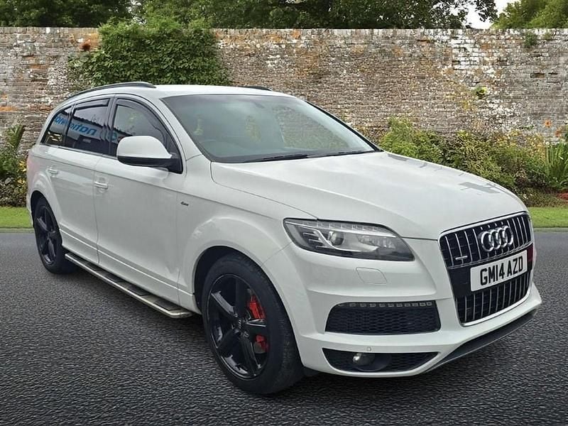 White Used 2014 Audi Q7 S-Line SUV | £7,566 (Good price) - Image 1/4