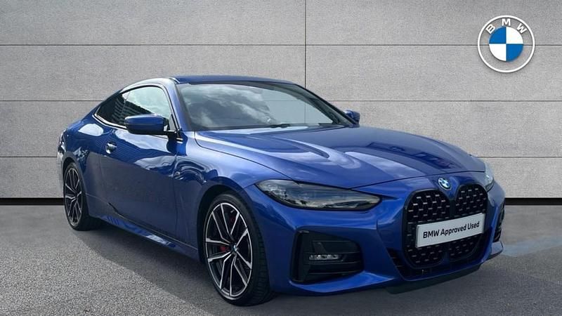 Blue Used 2022 BMW 420 M Sport Coupe | £29,595 (Fair price) - Image 1/4