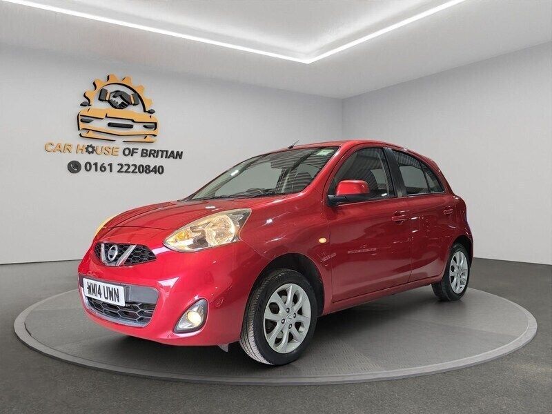 Red Used 2014 Nissan Micra Acenta Hatchback | £3,750 (Good price) - Image 1/4