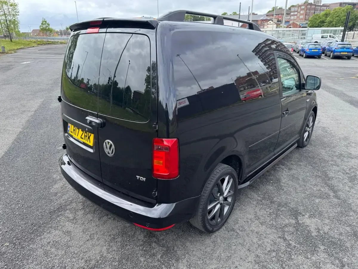 Used VW Caddy Black Edition 102 HP (75 kW) 2017 Black MPV