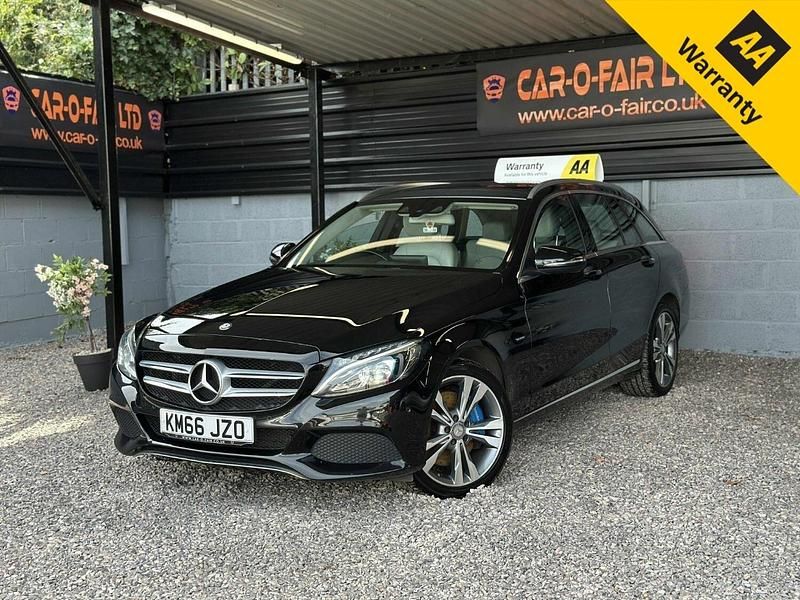 Black Used 2016 Mercedes C350e Estate | £10,995 (Expensive) - Image 1/4