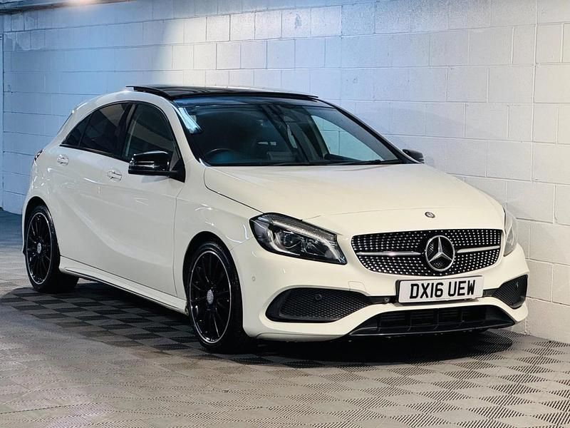 White Used 2016 Mercedes A180 AMG Line Premium Plus Hatchback | £9,989 (Fair price) - Image 1/4