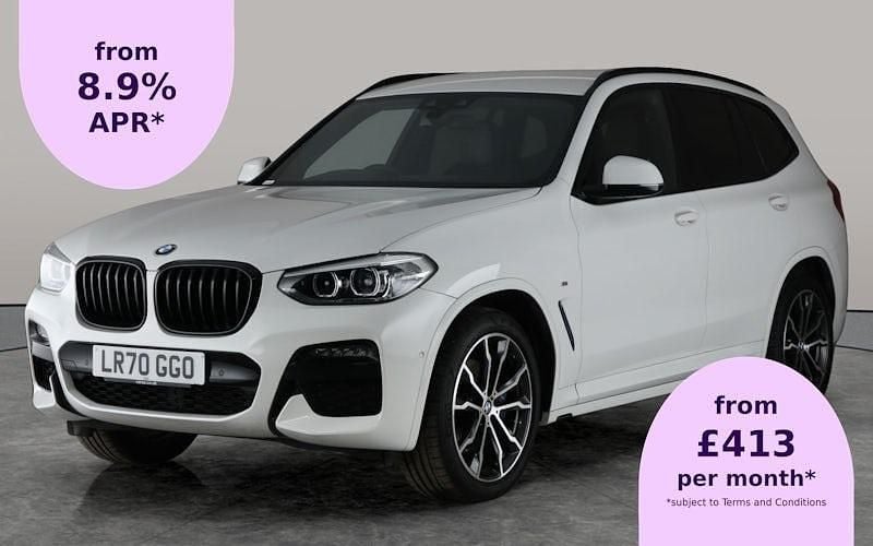 White Used 2020 BMW X3 M Sport SUV | £26,830 (Good price) - Image 1/2
