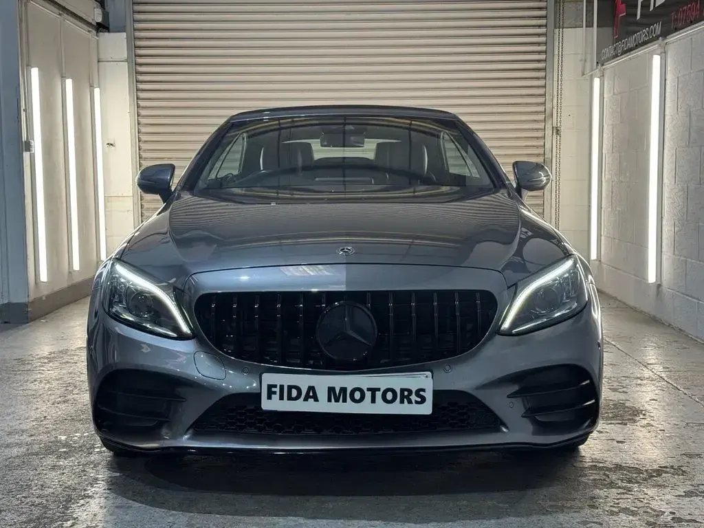 Used Mercedes C220 AMG line 194 HP (142 kW) 2019 Grey Cabriolet