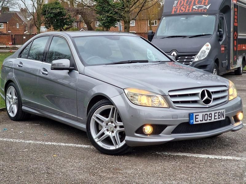 Begagnad Mercedes C220 2009 Silver Sedan