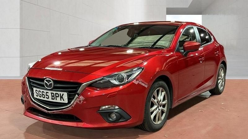 Begagnad Mazda 3 165 HK (121 kW) 2015 Röd Halvkombi