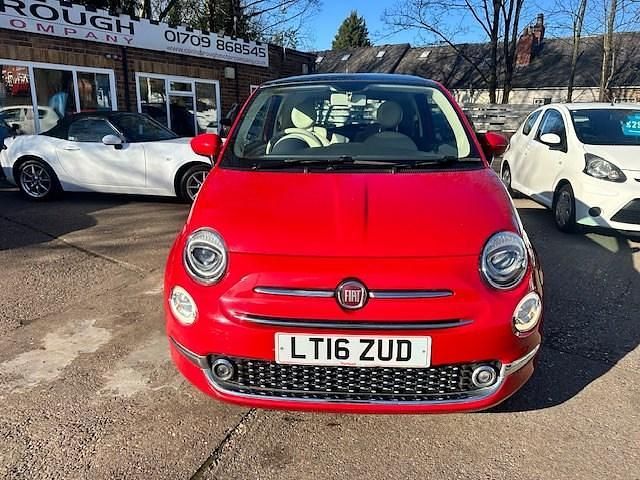 Used Fiat 500 Lounge 69 HP (50 kW) 2016 Red Hatchback