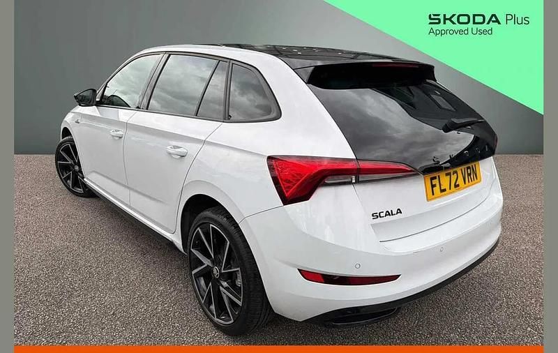 Used Skoda Scala Monte Carlo 150 HP (110 kW) 2022 Moon white metallic Hatchback