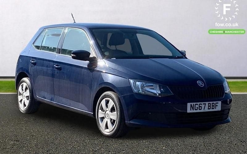 Used Skoda Fabia 75 HP (55 kW) 2018 Blue Hatchback