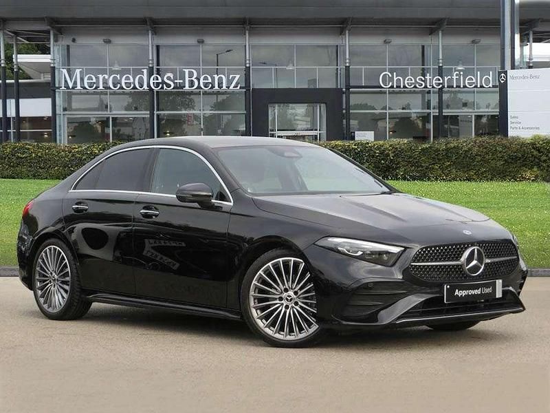 Black Used 2025 Mercedes A200 AMG Line Premium Plus Sedan | £30,156 (Expensive) - Image 1/4