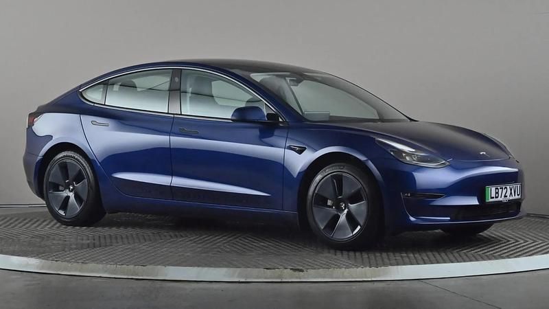 Used Tesla Model 3 Long Range AWD 258 kW (351 HP) 2022 Blue Sedan