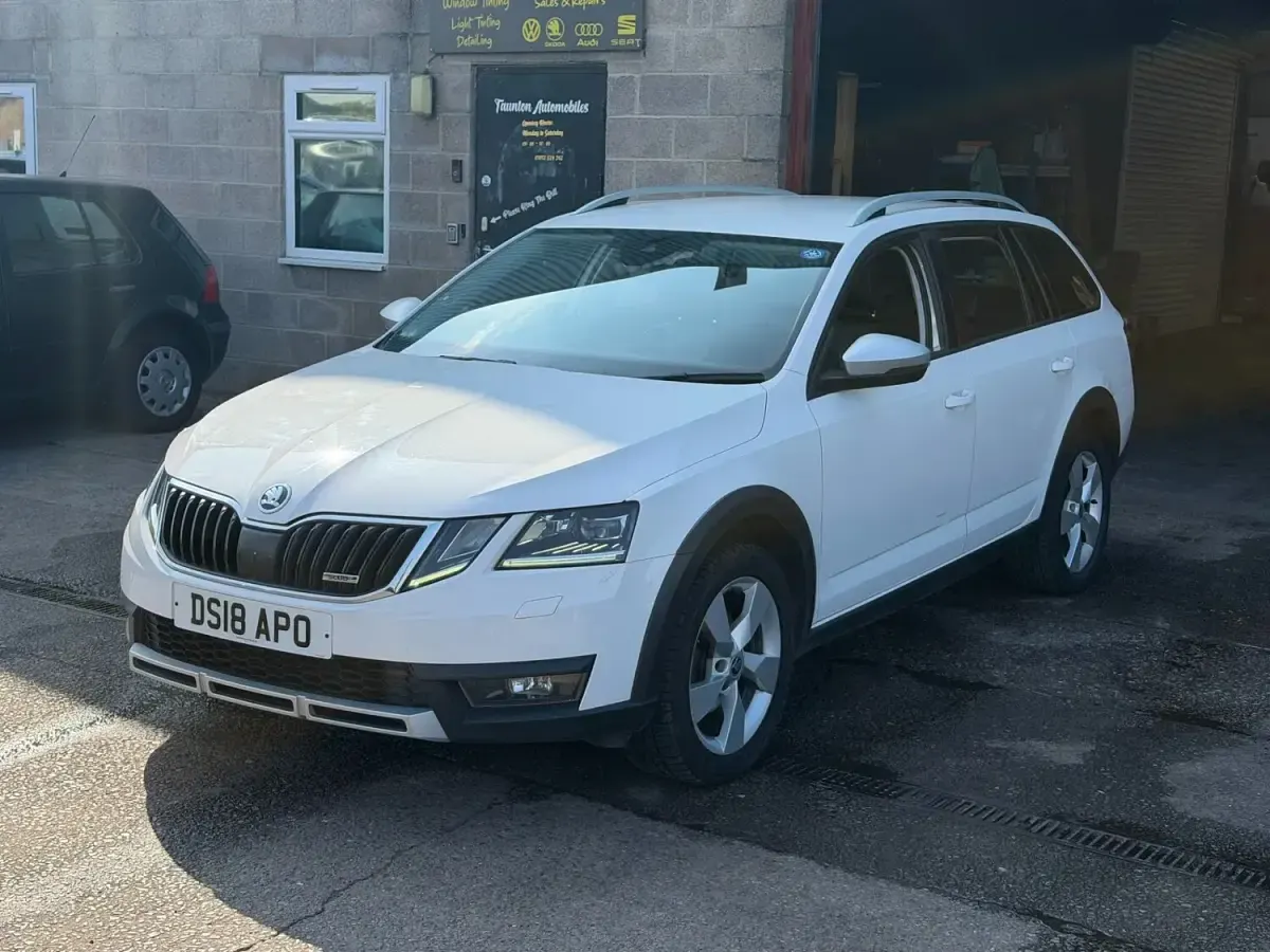 Used Skoda Octavia Scout 4x4 148 HP (108 kW) 2018 White Estate