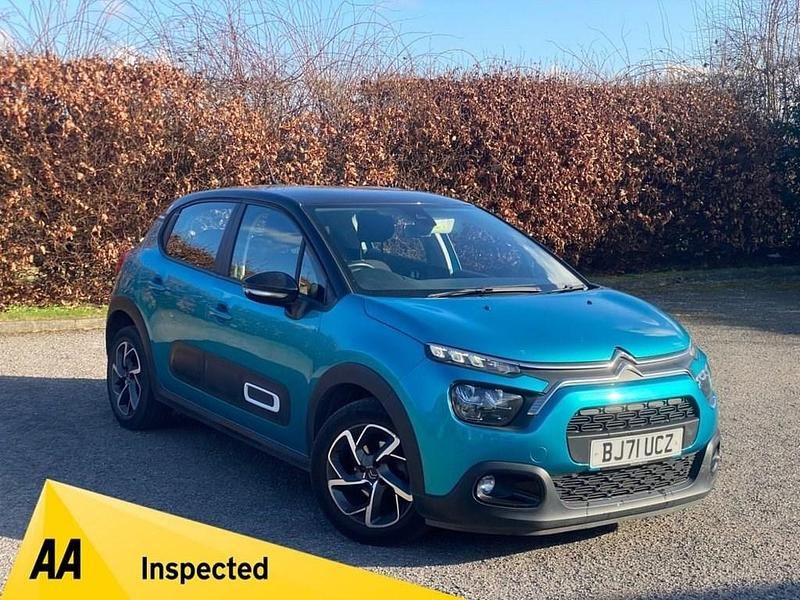Blue Used 2021 Citroën C3 PureTech Hatchback | £6,000 (Fair price) - Image 1/4