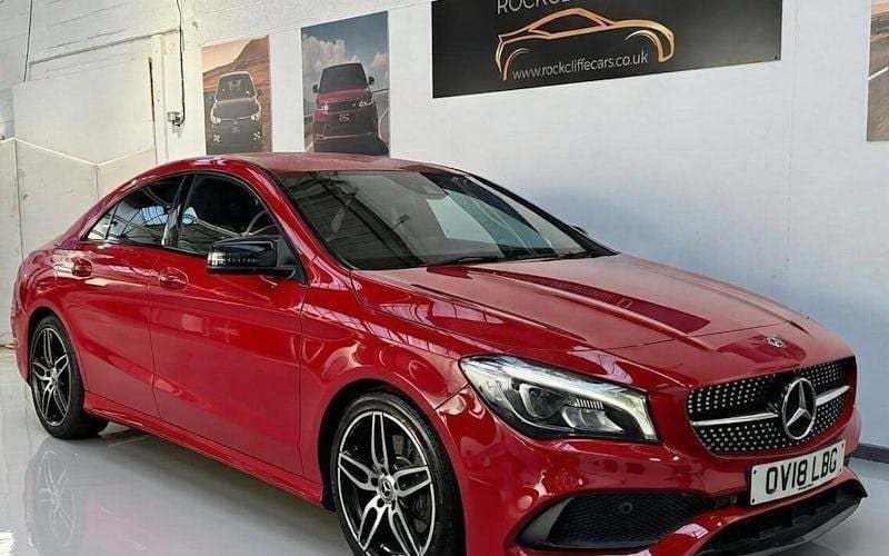 Used Mercedes CLA220 AMG line 177 HP (130 kW) 2017 Red Sedan