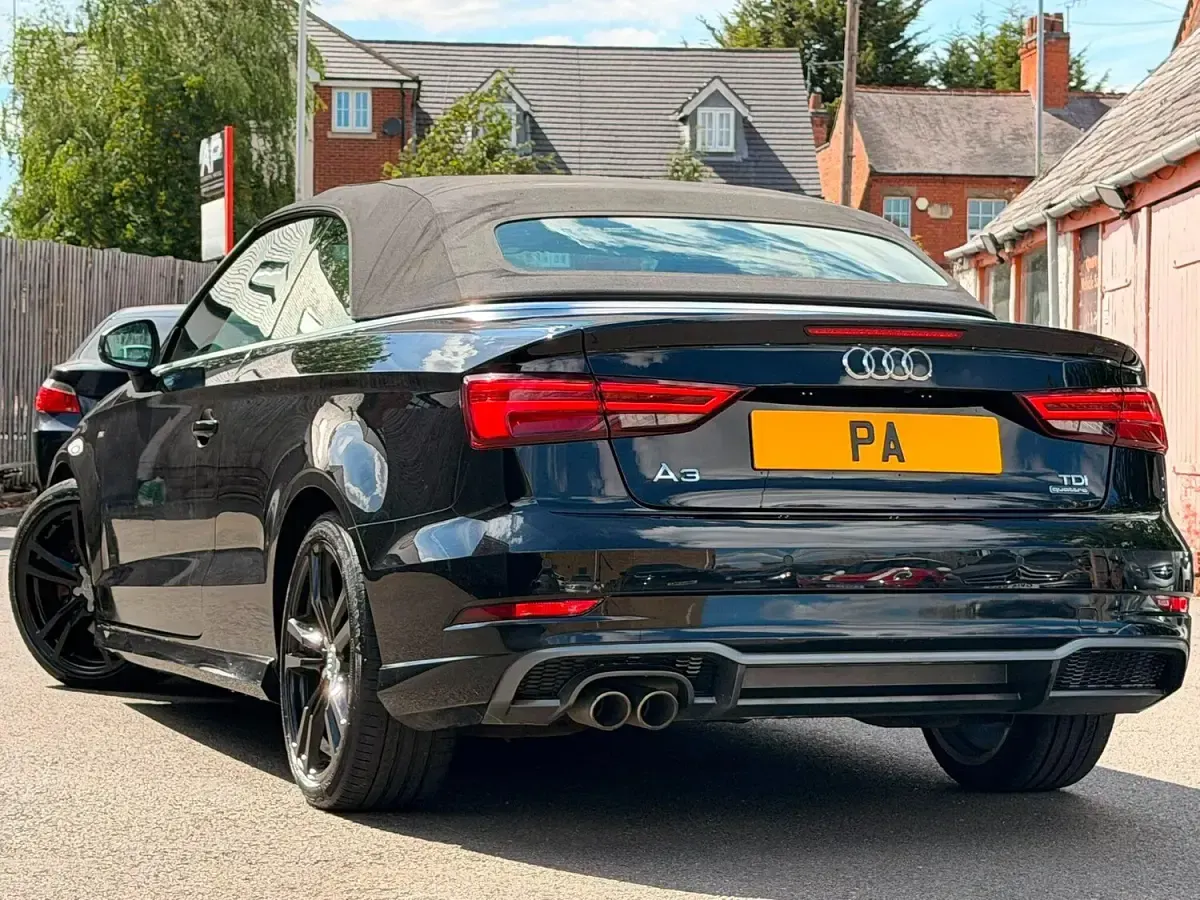 Used Audi A3 Cabriolet S-Line 184 HP (135 kW) 2016 Black Cabriolet