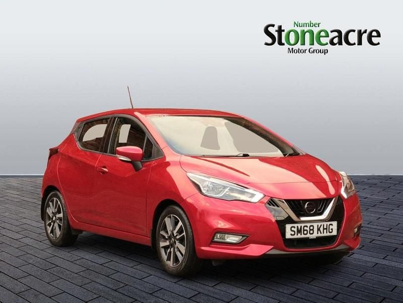 Red Used 2018 Nissan Micra Acenta Hatchback | £7,995 (Good price) - Image 1/2