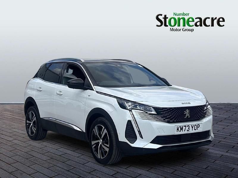 White Used 2023 Peugeot 3008 GTi Hatchback | £21,851 (Fair price) - Image 1/4