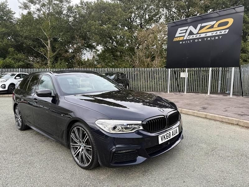 Black Used 2018 BMW 530 M Sport Estate | £17,995 (Fair price) - Image 1/4