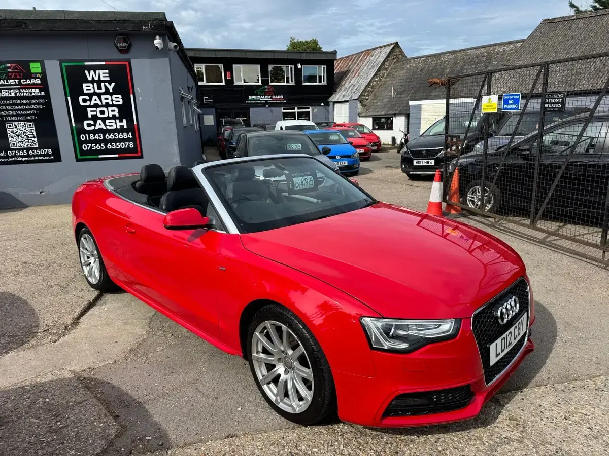 Used Audi A5 Cabriolet S-Line 2012 Red Cabriolet