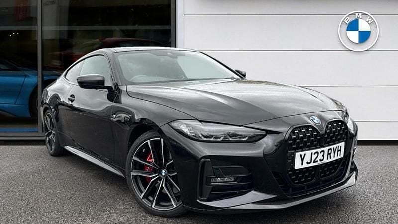 Black Used 2023 BMW 420 M Sport Coupe | £31,544 (Good price) - Image 1/4