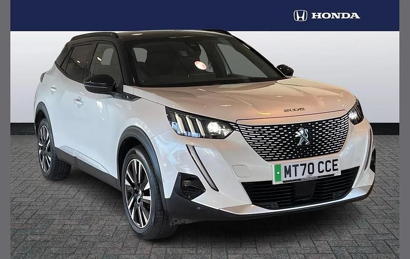 Used Peugeot e-2008 GT-line 100 kW (136 HP) 2020 White SUV