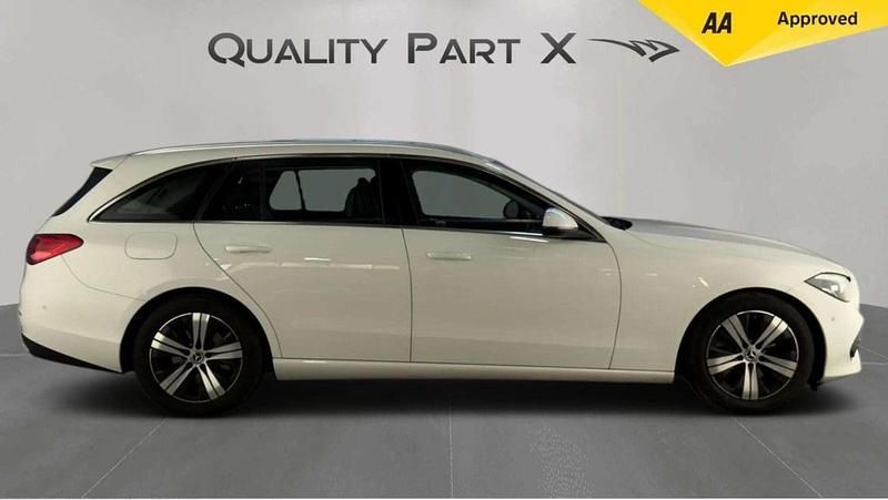 Used Mercedes C220 2022 White Estate