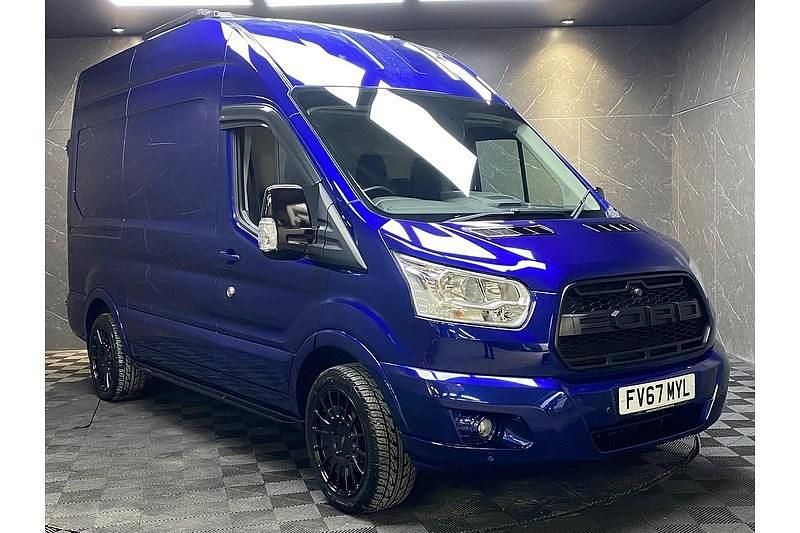 Used Ford Transit 130 HP (95 kW) 2018 Blue Van