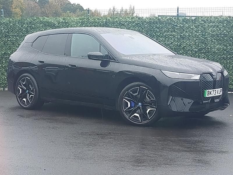 Black sapphire Used 2023 BMW iX M Sport SUV | £36,498 (Fair price) - Image 1/4