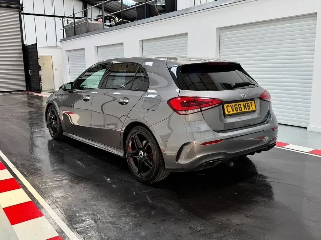 Used Mercedes A250 AMG Line Premium 220 HP (161 kW) 2018 Grey Hatchback