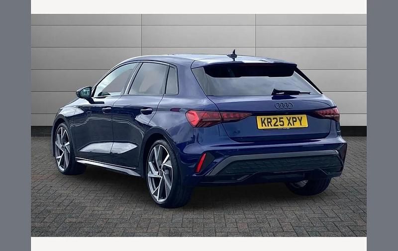 Used Audi A3 Black Edition 150 HP (110 kW) 2025 Navarra blue Hatchback