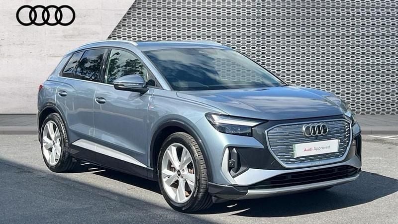 Blue Used 2022 Audi Q4 e-tron S-Line SUV | £21,197 - Image 1/4