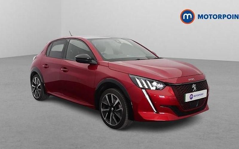 Used Peugeot e-208 GT-line 100 kW (137 HP) 2020 Red Hatchback