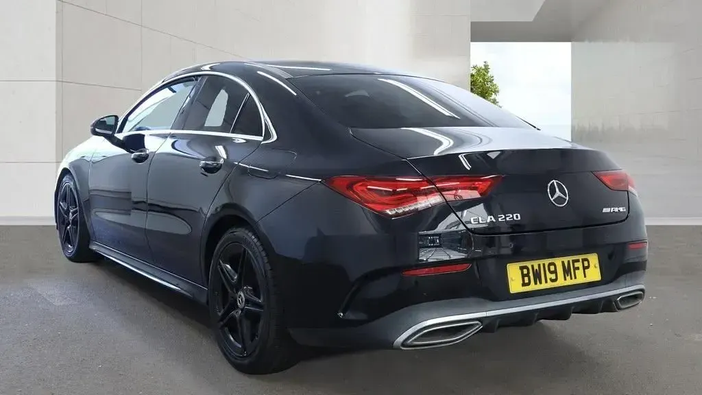 Used Mercedes CLA220 AMG line 2019 Black Coupe