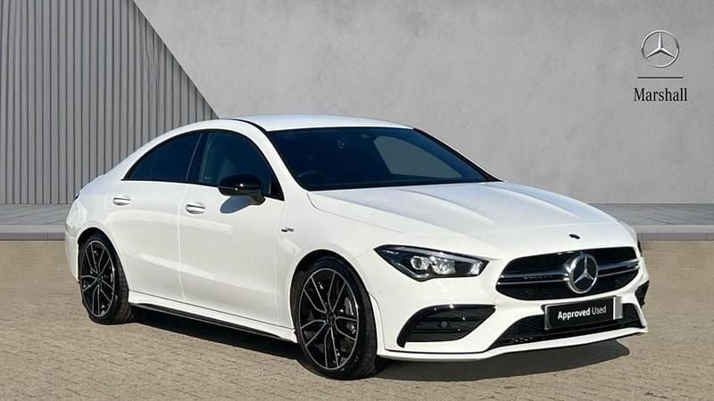 White Used 2025 Mercedes CLA35 AMG Premium Sedan | £38,780 (Fair price) - Image 1/4
